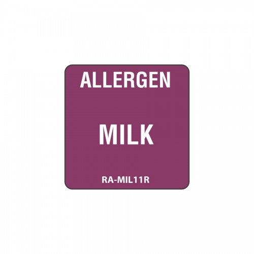 Milk Allergen Label 2.5cm (Roll 500)