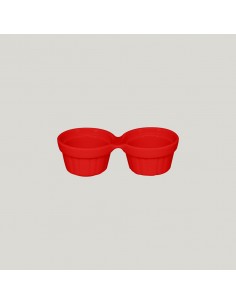 Chef's Fusion Double Ramekin Red 13cm