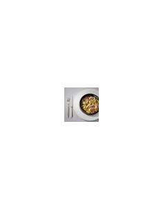 L Fragment White Wide Rim Dinner Plate 24cm