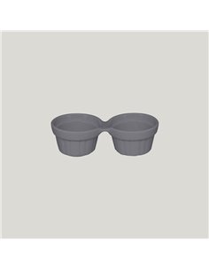 Chef's Fusion Double Ramekin Grey 13cm