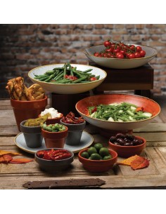 Stonecast Spiced Orange Coupe Plate 16.5cm