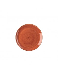 Stonecast Spiced Orange Coupe Plate 16.5cm 2