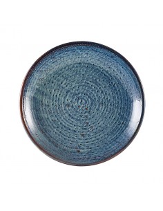 Terra Porcelain Aqua Blue Deep Coupe Plate 25cm