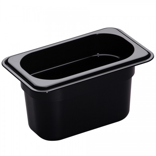 Gastronorm Container Poly 1/9 100mm Black