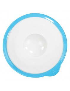 Omni White Saucer with Blue Rim 140x130x18mm