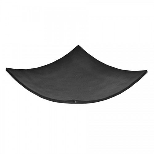 Noir Black Square Curved Plate 225 x 225 x 51mm
