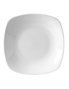 Monaco Quadro Plate Square White 18 x 18cm 2