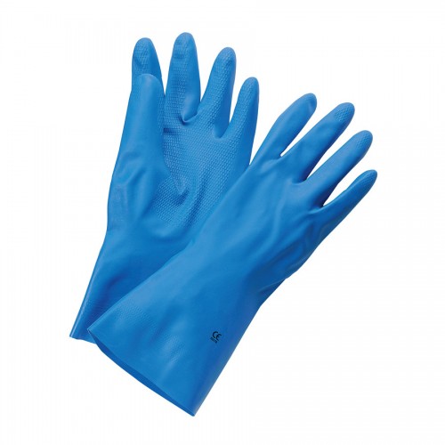 Rubber Gloves Blue Large