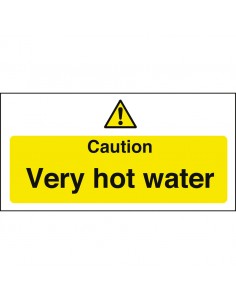 Warning Sign Caution Very Hot Water