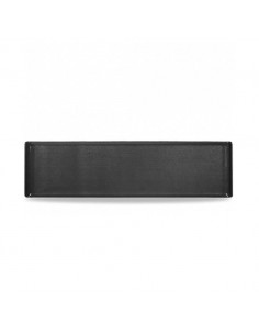 Rect Blk Melamine Tray 22 Inches X 6 Inches