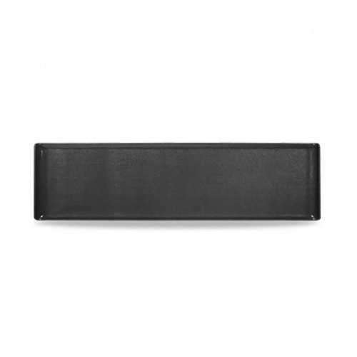 Rect Blk Melamine Tray 22 Inches X 6 Inches