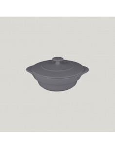 Chef's Fusion Round Cocotte & Lid Grey 16cm
