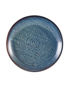 Terra Porcelain Aqua Blue Deep Coupe Plate 28cm