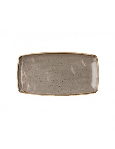 Stonecast Peppercorn Grey Oblong Plate 35cm