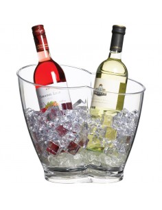 BarCraft Clear Acrylic Double Sided Drinks Cooler