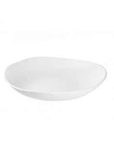 White Trace Melamine Bowl 38cm 2