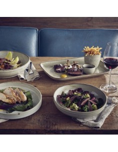 Terra Porcelain Grey Coupe Plate 19cm 2