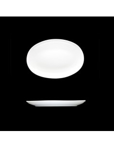 Crème Renoir Oval Coupe Plate 8 inch 20cm 2