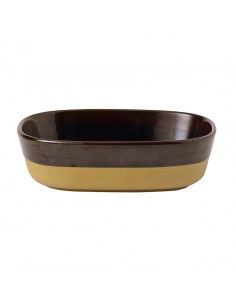 Emerge Cinnamon Brown Deep Dish 17.3cm