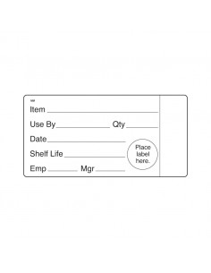Removable Food Preperation Label 51 x 102mm