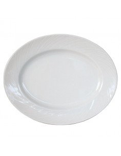 Spyro Plate Oval White 28cm