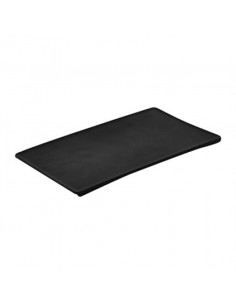 Black Melamine Platter 246x140x8mm