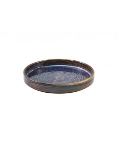 Terra Porcelain Aqua Blue Presentation Plate 18cm 2