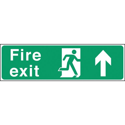 Safety Sign Fire Exit Up Arrow