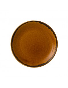 Harvest Brown Evolve Coupe Plate 21.7cm 8 2/3 inch