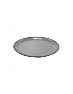 Charcoal Grey Marl Large Shallow Plate 280x280x26m