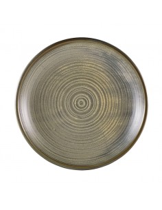 Terra Porcelain Matt Grey Deep Coupe Plate 28cm