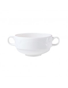 Bianco Handled Soup Cup White 28.5cl 2