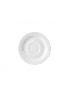 Bamboo Saucer White 6 inch 15cm