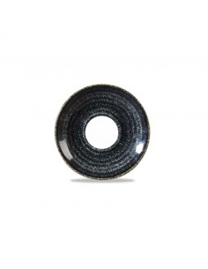 Studio Prints Charcoal Black Espresso Saucer