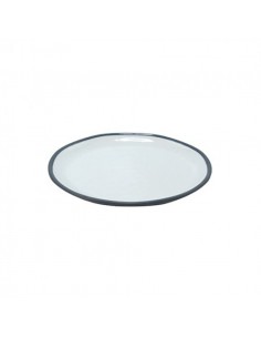 Steel Blue Marl Large Shallow Plate 280x280x26mm