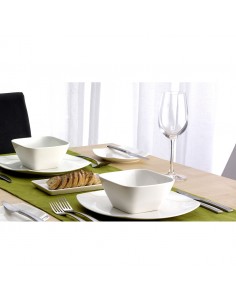 Orientix Kakuzara Square Plate - White 23.5 x 23.5cm 2