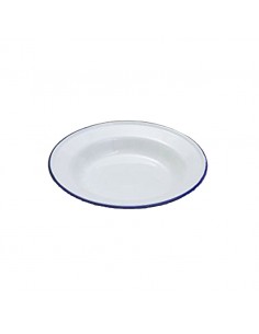 Omni White Cup with Blue Handle 130x90x70mm 200ml