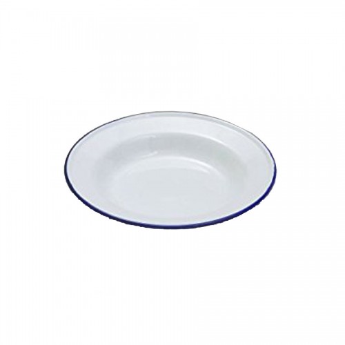 Omni White Cup with Blue Handle 130x90x70mm 200ml