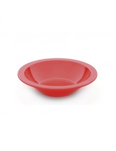 Bowl Narrow Rim Red 17cm Antibacterial Poly