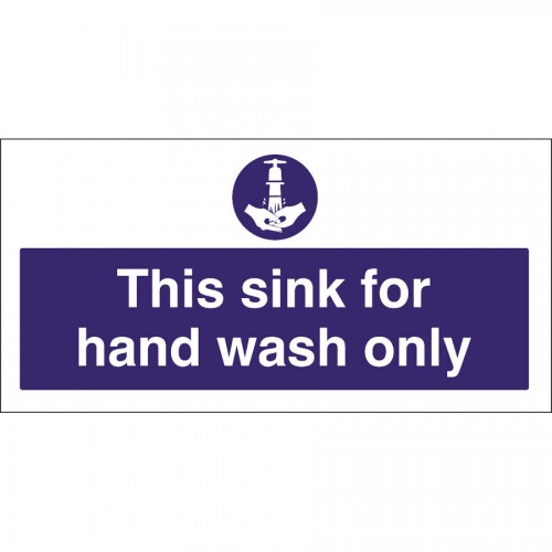 Kitchen Sink Safety Sign Wash Hands