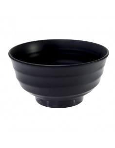 Mirage Black Melamine Fusion Deep Bowl 18 x 10cm