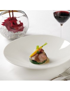 Monaco Contour Plate White 20.25cm