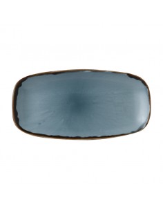 Harvest Blue Chefs' Oblong Plate 29.8 x 15.3cm 11 3/4 inch x 6 inch