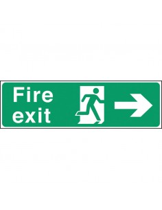 Safety Sign Fire Exit Right Arrow