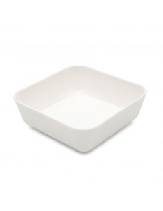 Dish Square White 10cm Polycarbonate