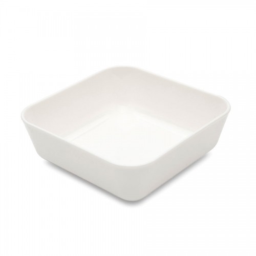 Dish Square White 10cm Polycarbonate