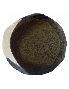 Jars Wabi Seidou Green/Black Plate 23 x 21cm