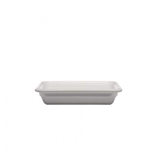 Emile Henry Gastronorm Dish 1/2 65mm White