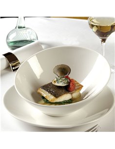 Monaco Sheer Bowl White 21.5cm 2