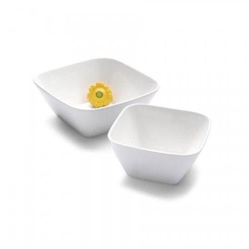 Orientix Square Bowl - White 19 x 19cm